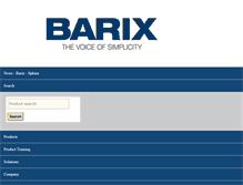 Tablet Screenshot of barix-distribution.eu